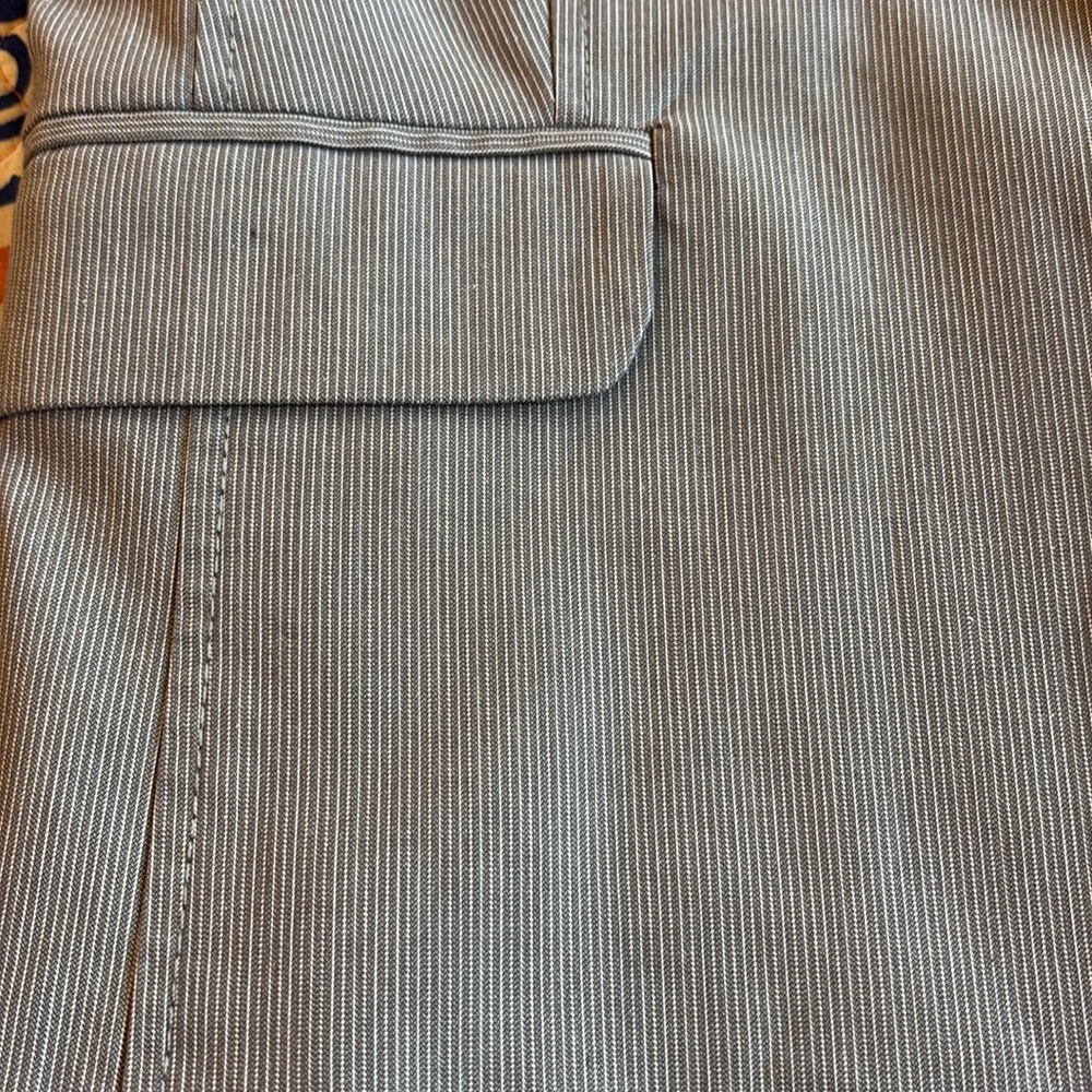 Banana Republic Grey One Button Blazer Size 4 - Picture 6 of 8